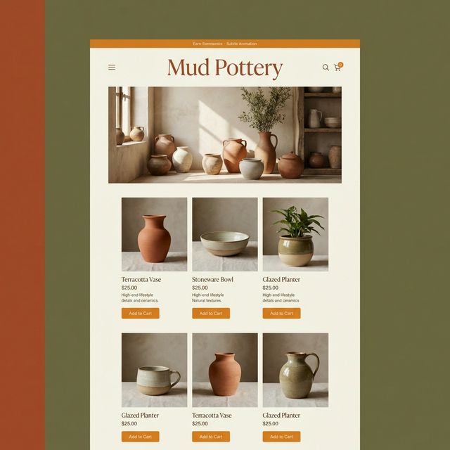 Mud Pottery - Artisan ceramics e-commerce platform