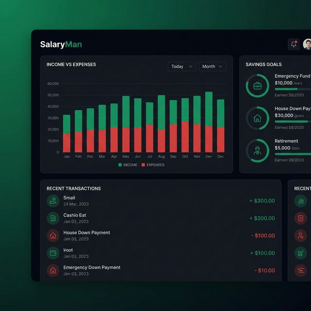 SalaryMan - Personal finance management dashboard